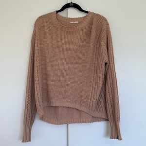 ILLA ILLA, Blush Pink Knit Sweater- Size Large